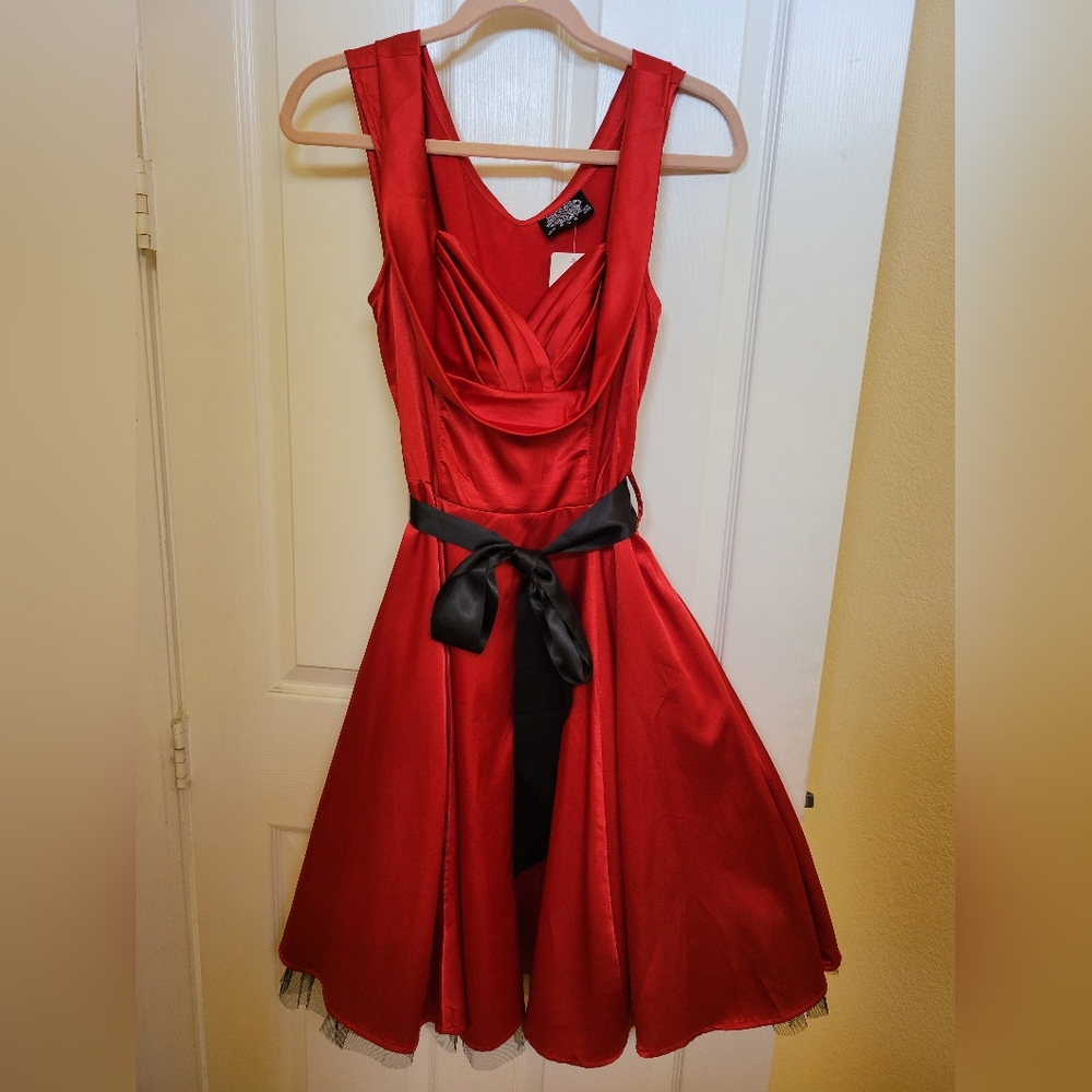 Satin Cocktail Dress